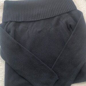 Old Navy Black Off-Shoulder Sweater